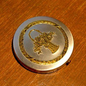 Authentic Vintage Brass Compact